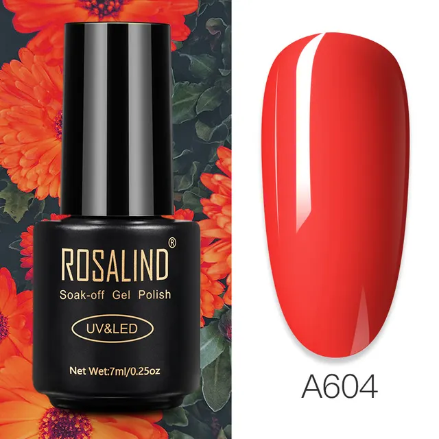 ROSALIND Nail Gel Polish Glitter Series Gel Varnishes All For Manicure Soak Off UV Lamp Nails Art Semi Permanent Gel Polish RAA604
