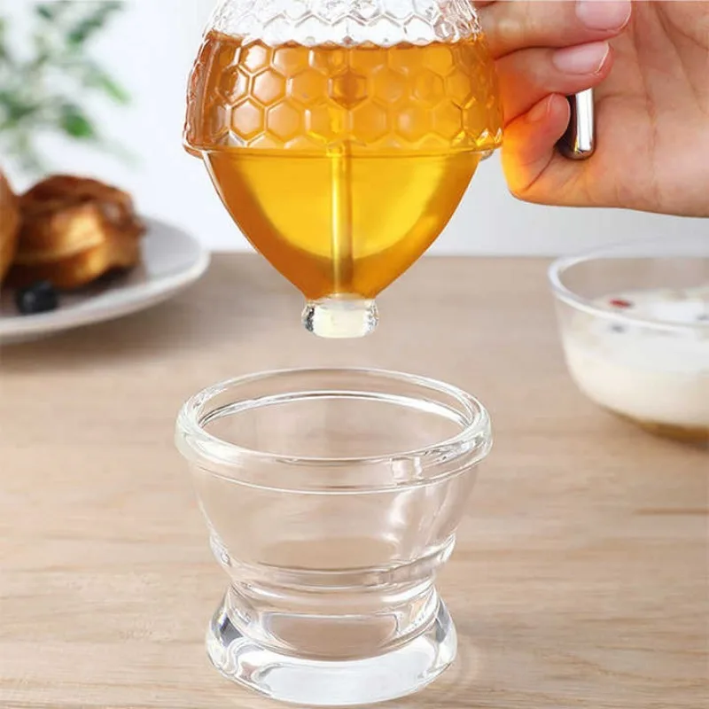 Syrup Extruder Juice Dispenser Bottle Jar Honeypot Honey Syrup Dispenser Press Type Lower Spear Storage Tank Sealed Tank syrup dispenser