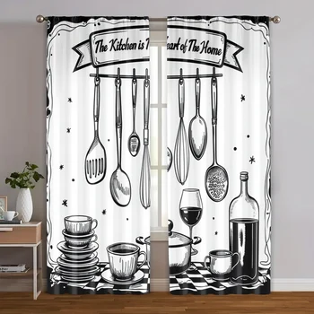 2 pezzi, set di tende Tessuto classico lavabile in lavatrice scozzese (senza asta) Ideale per tutte le stagioni per soggiorno, camera da letto, cucina, 1