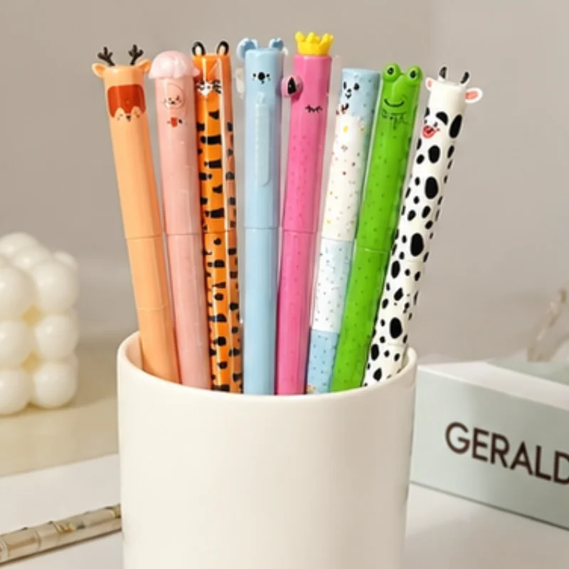 Colorful Cartoon Animal Erasable Pen Set