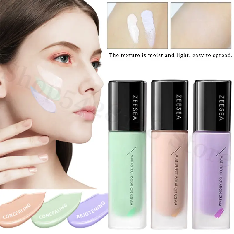 

ZEESEA Multi-effect Makeup Primer Moisturizing Brightening Concealer Evenly Brightening Natural White Facial Isolation Cream