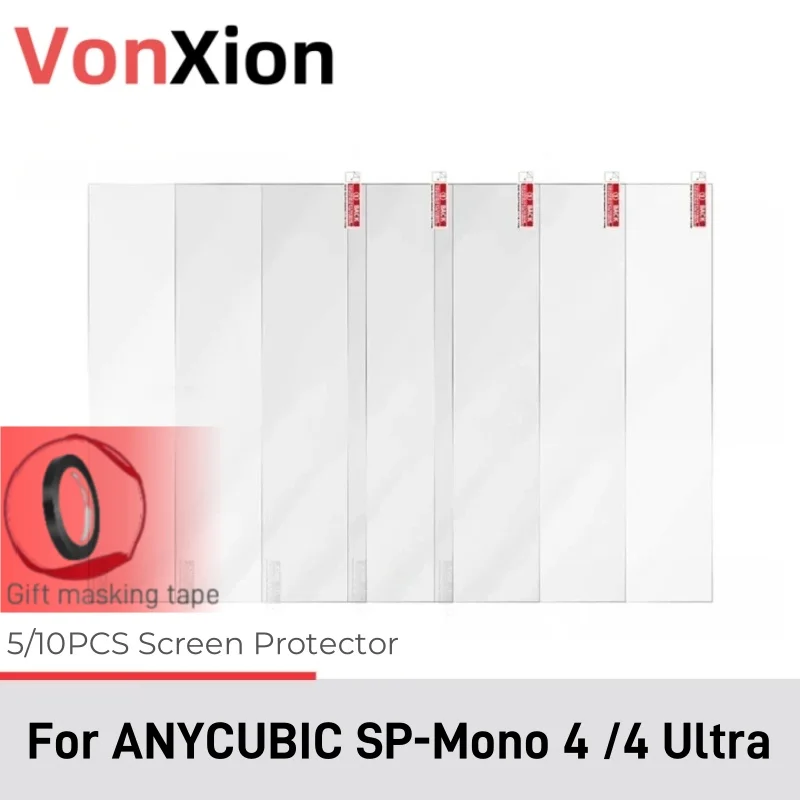 VonXion 5-Pack Screen Protector for LCD Resin 3D Printers - Anti-Scratch Protective Film