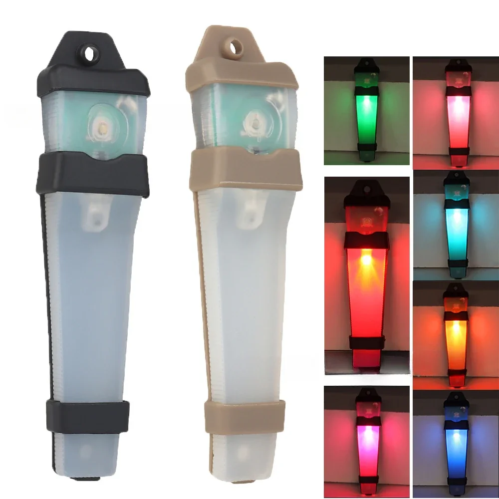 Tactical FMA Helmet Safety Flashing Light Survival Signal Light Waterproof for Hunting Hiking Cycling head flashlight