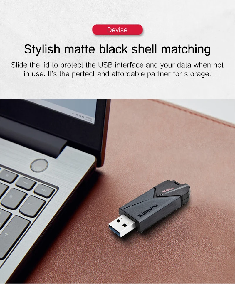 Pen Drive Usb Kingston Pen Drive Dtxon 64gb 128gb 256gb Usb 3.2 Gen Pendrives Preto para Computador - Imagem 5
