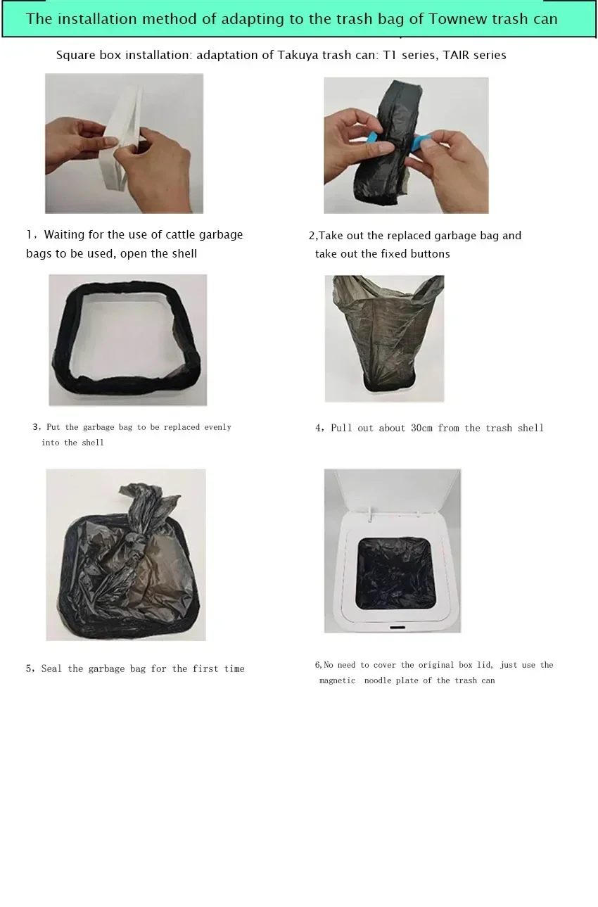 Garbage Bag Replacement For Townew T1, T1S, and Tair Dispensers Excludes Outer Shell For smart home