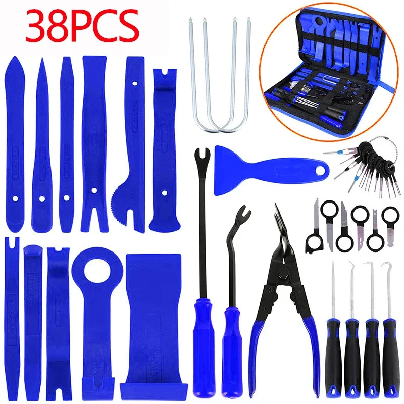 

Hand Tool Set Pry Disassembly Tool Interior Door Clip Panel Trim Dashboard Removal Tool Kit Auto Car Opening Repair Tool Set