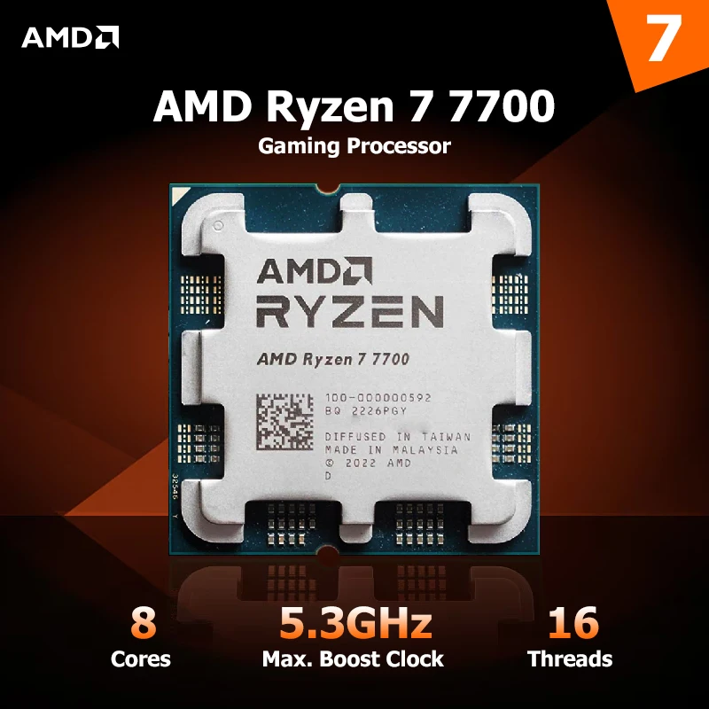 Procesor AMD Ryzen 7 7700 z EU za $172.13 / ~645zł