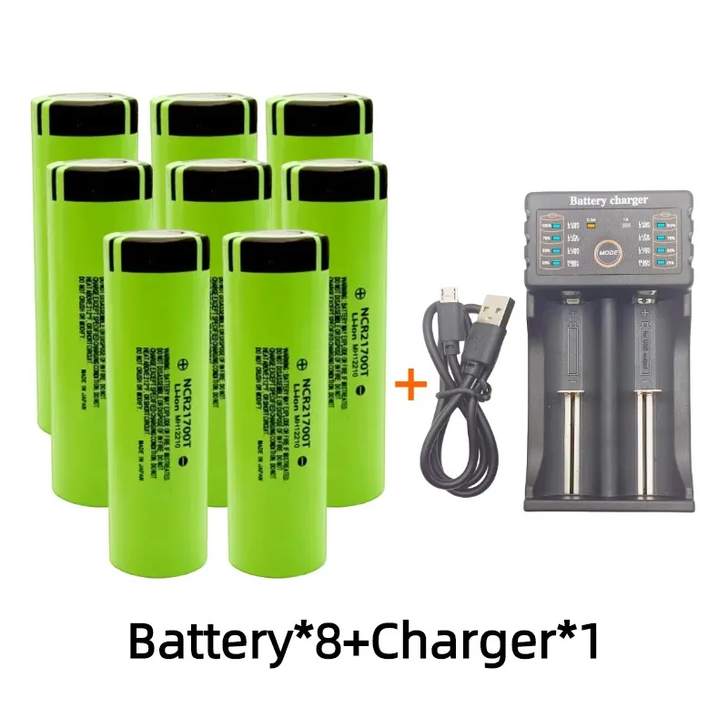 21700 Battery Rechargeable Battery 3.7V 4800mAh 50A Power Li-ion High Discharge Batteries for Electrical Tools+charger - 5