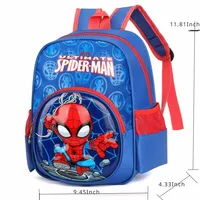 Fashion Brand Children Artoon Spider Schoolbag Boys and Girls Disney Backpack Cute KittyTwo-shoulder Bag Kids Bags 6