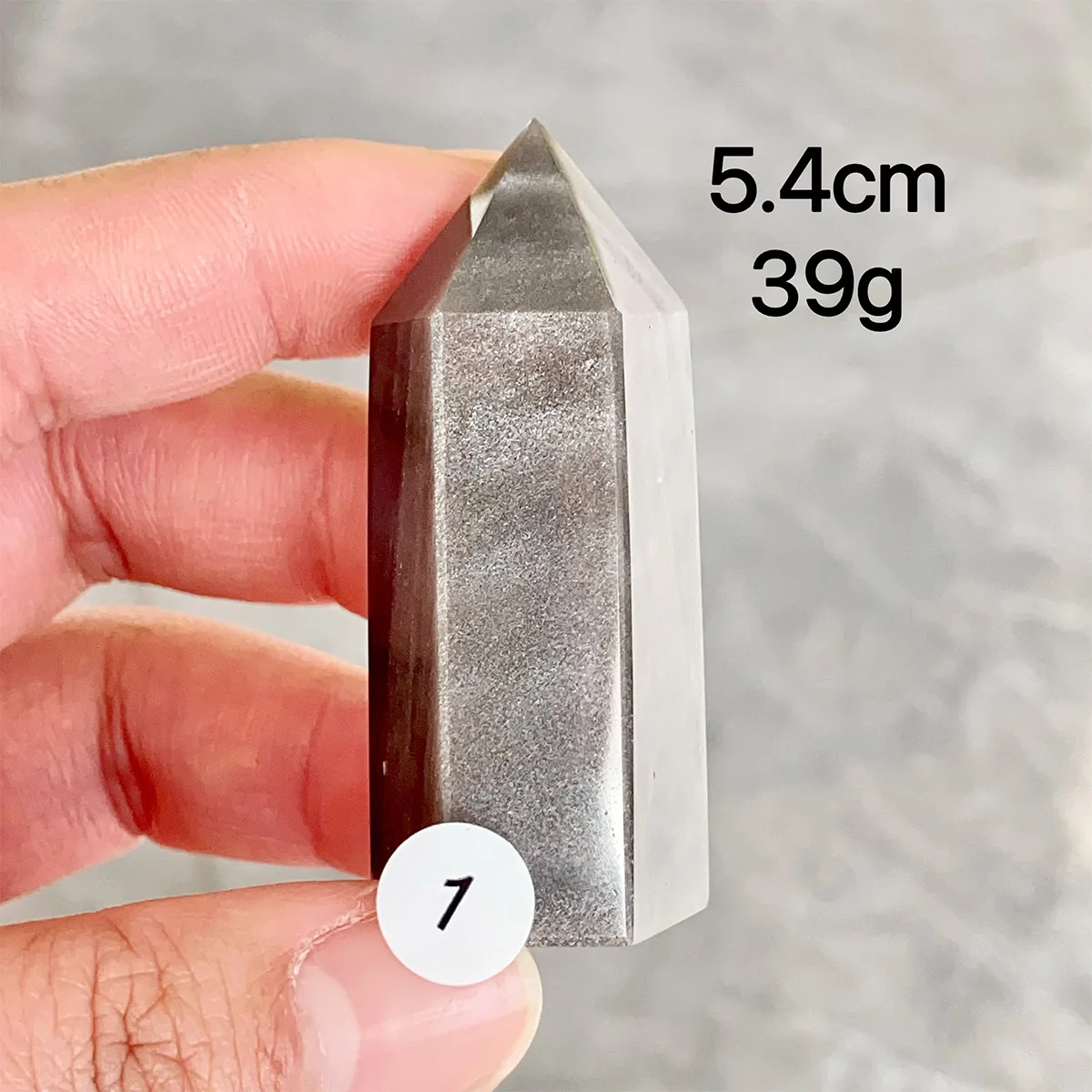 1PC High Quality Natural Silver Obsidian Crystal Energy Tower Spiritual Meditation Home Decor Crystal Gem Gift 2