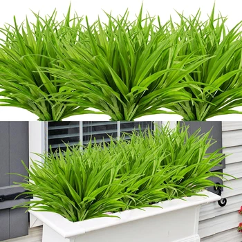 1 Pz 14 Foglie Primavera Erba Decorativa Per La Casa Bonsai Decor Accessori Da Sposa Festivo Forniture Economici Piante Artificiali Scrapbook 1