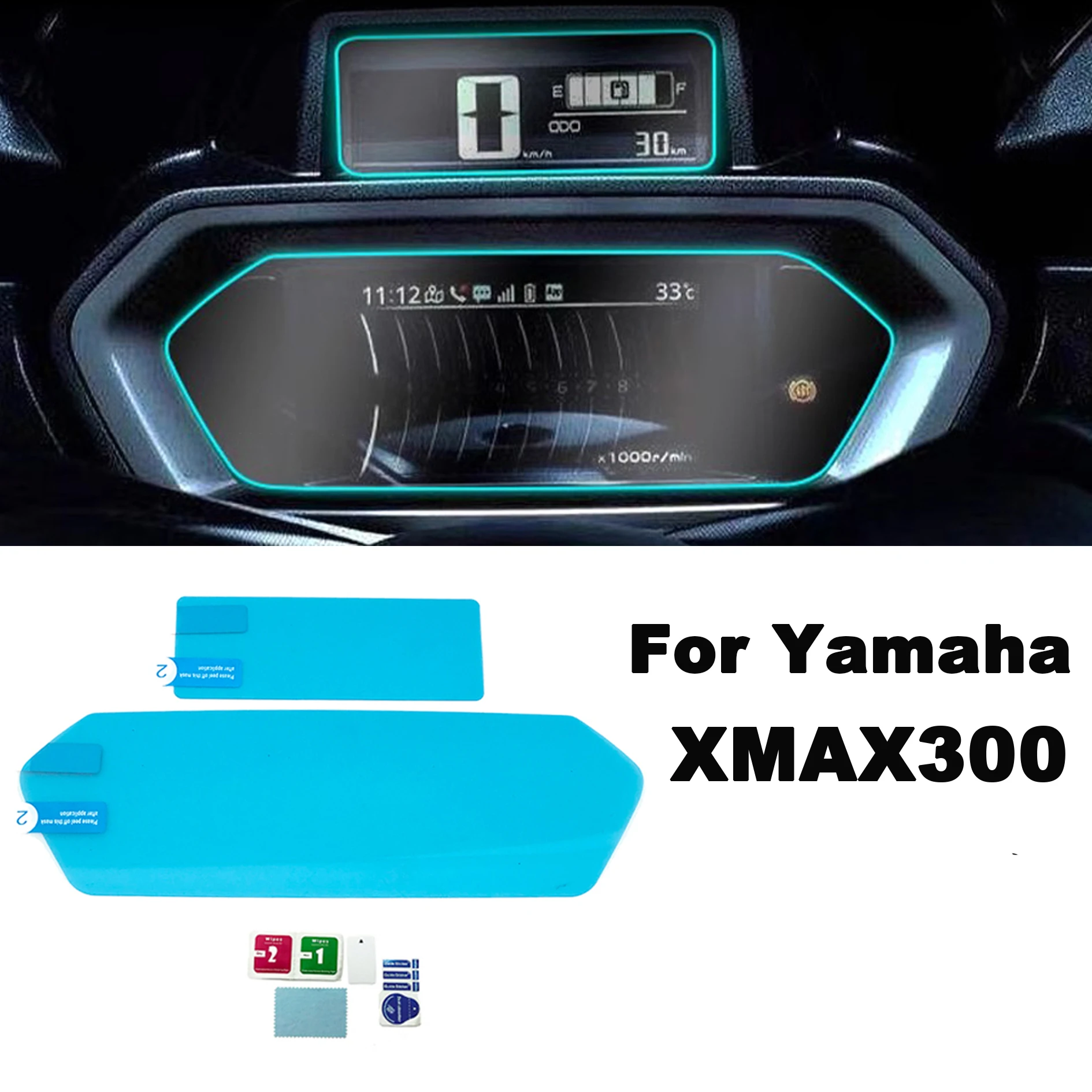 

For YAMAHA XMAX 300 XMAX300 2023 Accessories Motorcycle Cluster Scratch Protection Film cover Screen Protector Dashboard