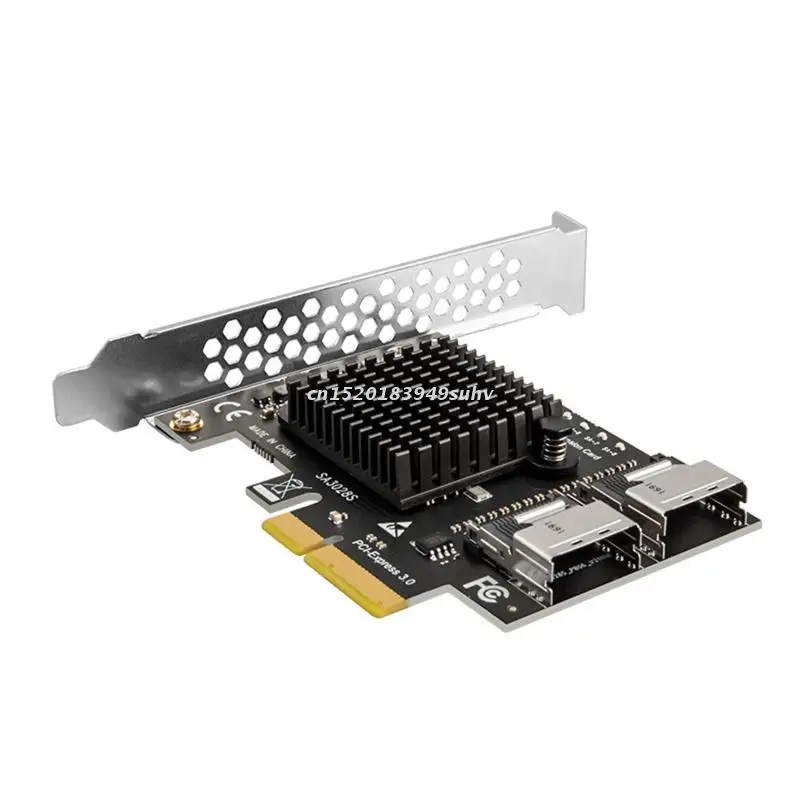 PCIe X4 to SFF8087 Mini SAS/ Sata 3.0 8-Port Controller PCIE3.0 To SFF 8087 SFF-8087 ASM1166 Chip Adapter Expansion