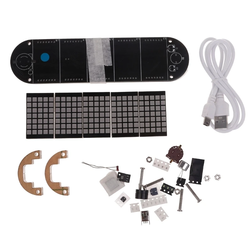DS3231 Multifunction Alarm Clock LED Dot Matrix Animation Effects DIY Kit Gifts