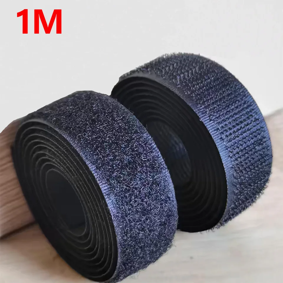 Versatile Sew-On Hook & Loop Tape | Durable Nylon Fabric Strap, 20-50mm Wide, for DIY Crafts, Sewing, and Home Decor