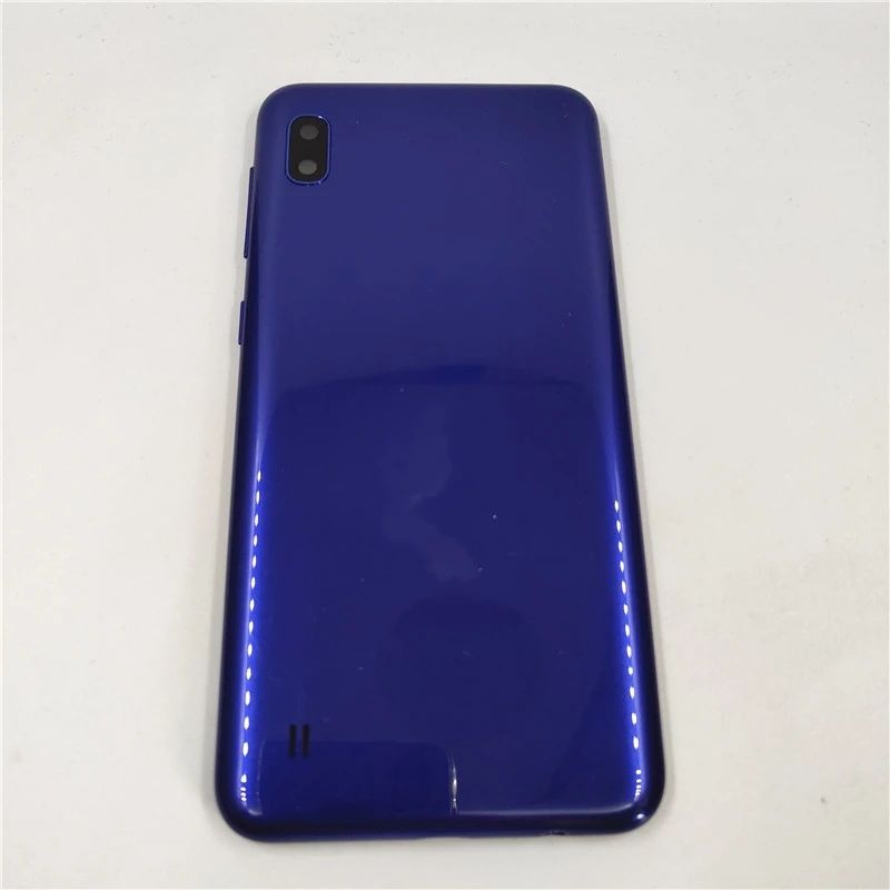 Back Battery Cover For Samsung Galaxy A10 A105 A105F Battery Cover Housing Door Rear Case With Side Buttons 1pair samsung phone case phone back cover glass battery cover glass phone back cover
