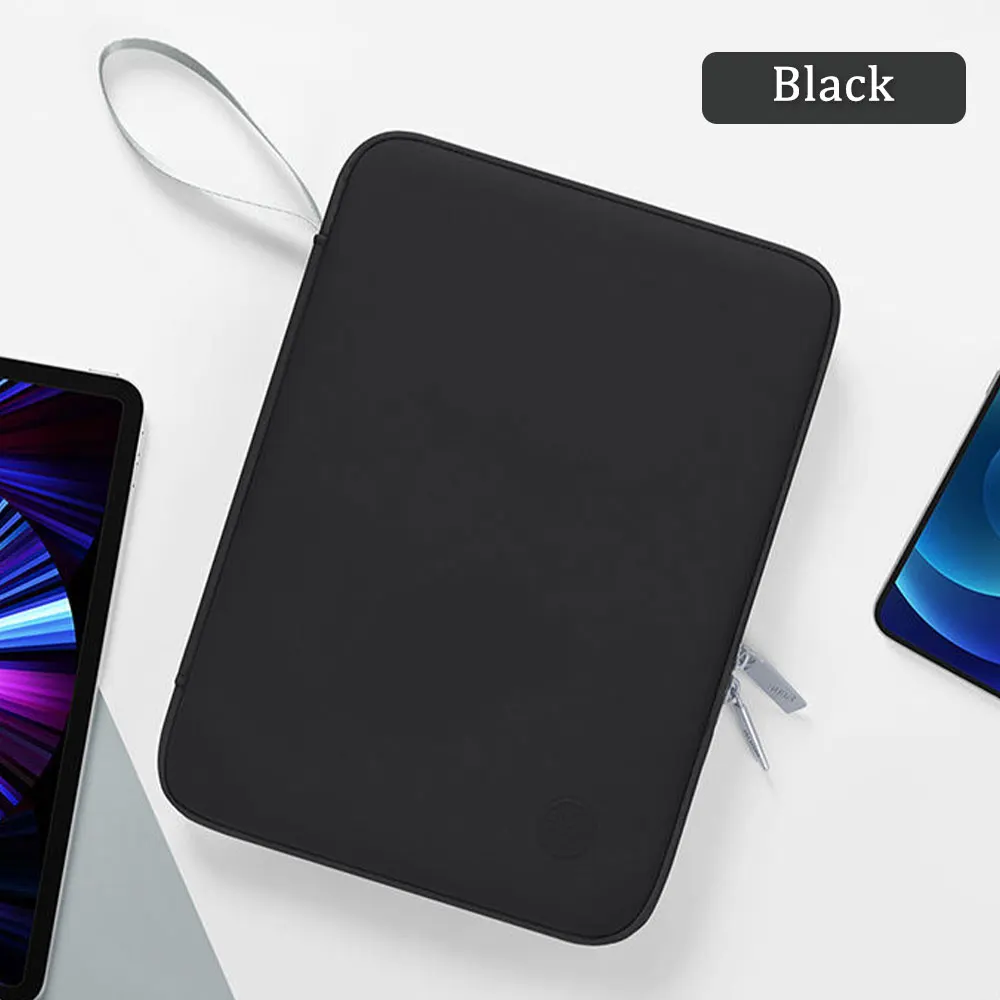 BALR. ボーラー スリーブ パソコン タブレット ケース 黒 ブラック Amazon.com: Solid Color Black Laptop Sleeve Case 10 Inch