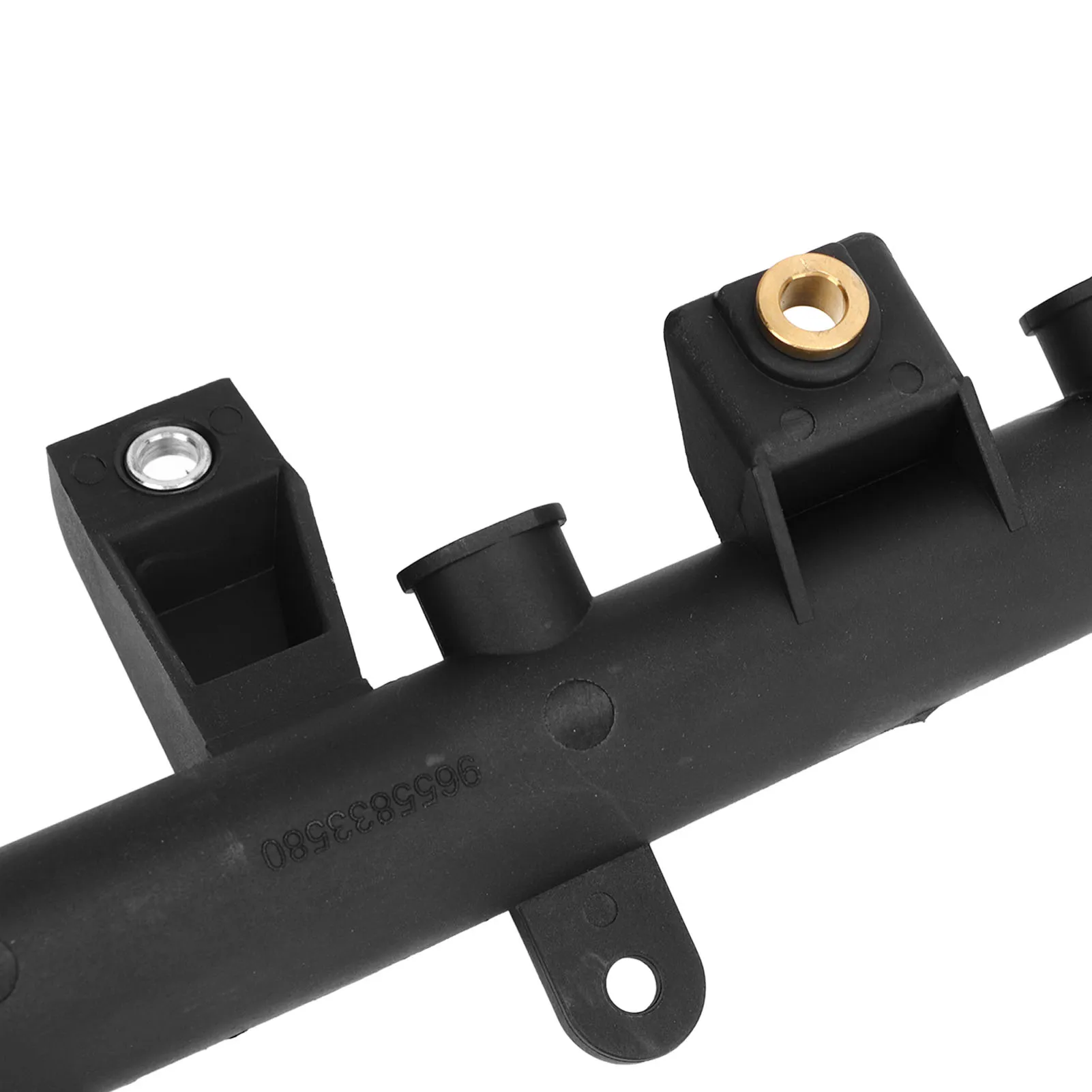 Injection Ramp 198542 Engine Fuel Injector Supply Fuel Rail Injector Rail Replacement for Peugeot 206 207 Injection Line Bar