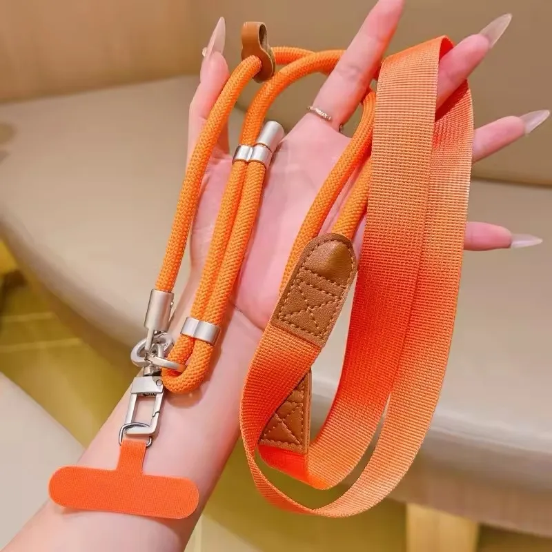 Adjustable Crossbody Phone Lanyard with Wide Straps