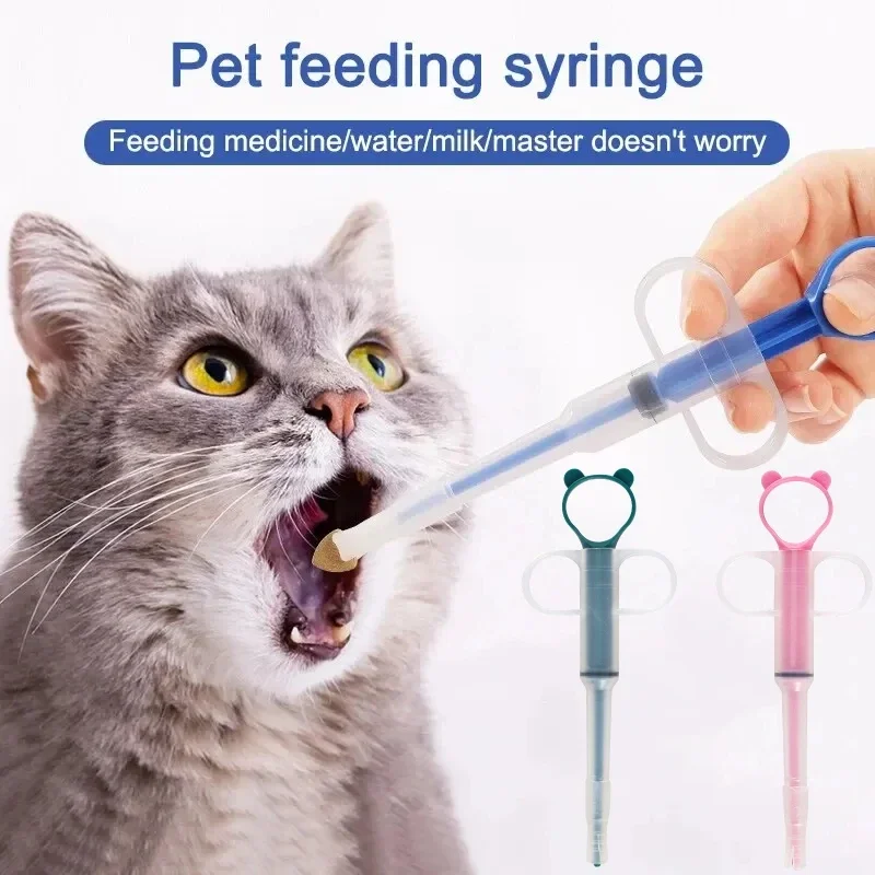 Pet Medicine Feeder Dispenser Cat Tablet Syringe Feeder Soft Tip