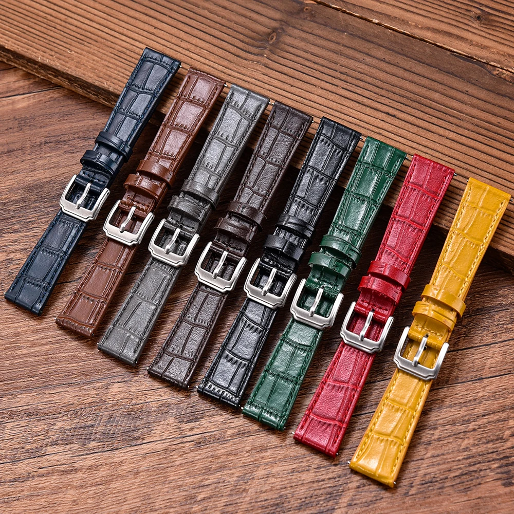 Premium Vintage Leather Watch Strap with Quick Release
