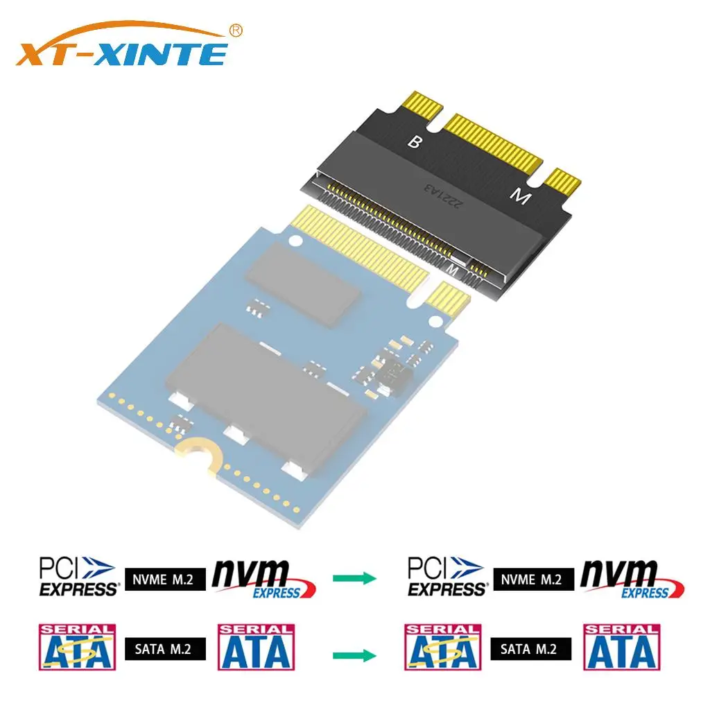 M.2 Expansion Card M.2 for NVME M-Key / M2 SATA B+M Key 2230 to 2242 Extension Adapter Card Converter for ThinkPad X270 X280 T470 T480 L480 T580