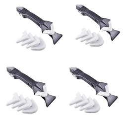 Ultimate 5 - in - 1 Metal Head Shovel & Glue Tool Kit: Multi - Functional Silicone Spatula, Caulk & Grout Remover, Sealant Finisher, and Scraper Set (4 Set 5in1)