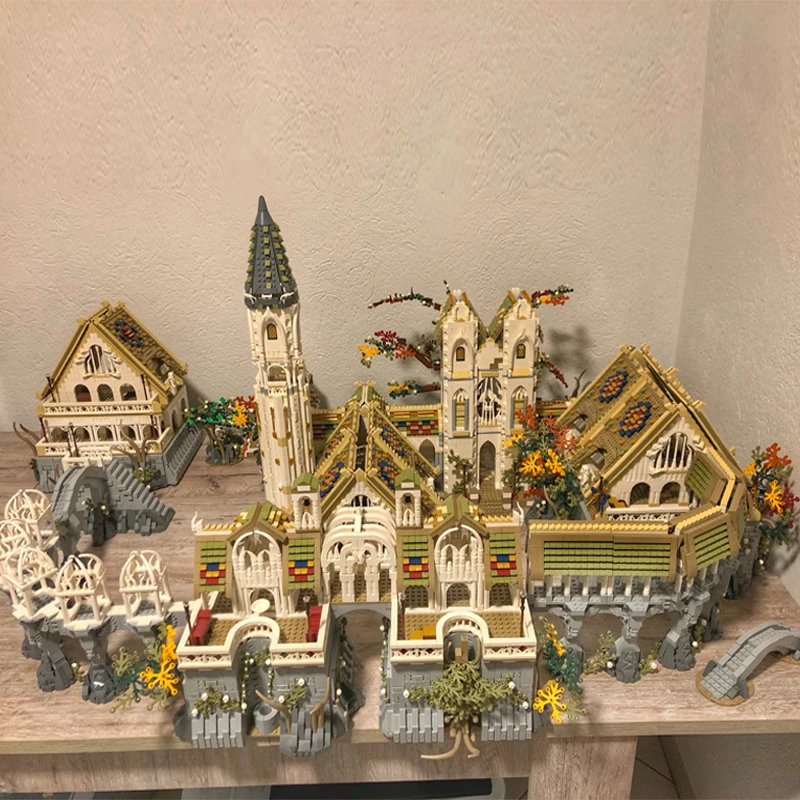 Famoso Film Moc Creative Bricks Rivendell Ucs Blocks Magic Fairy Town Modello Completo Ultimate Collector Series Regalo Per Bambini Fai Da Te