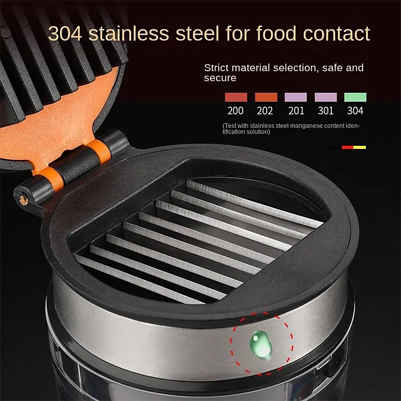 Strawberry Slicer Egg/Banana/Grape/Mushroom/Kiwi Chopper Stainless Steel Mini Fruit Slicer Cup Fruit Cutter Kitchen Gadget