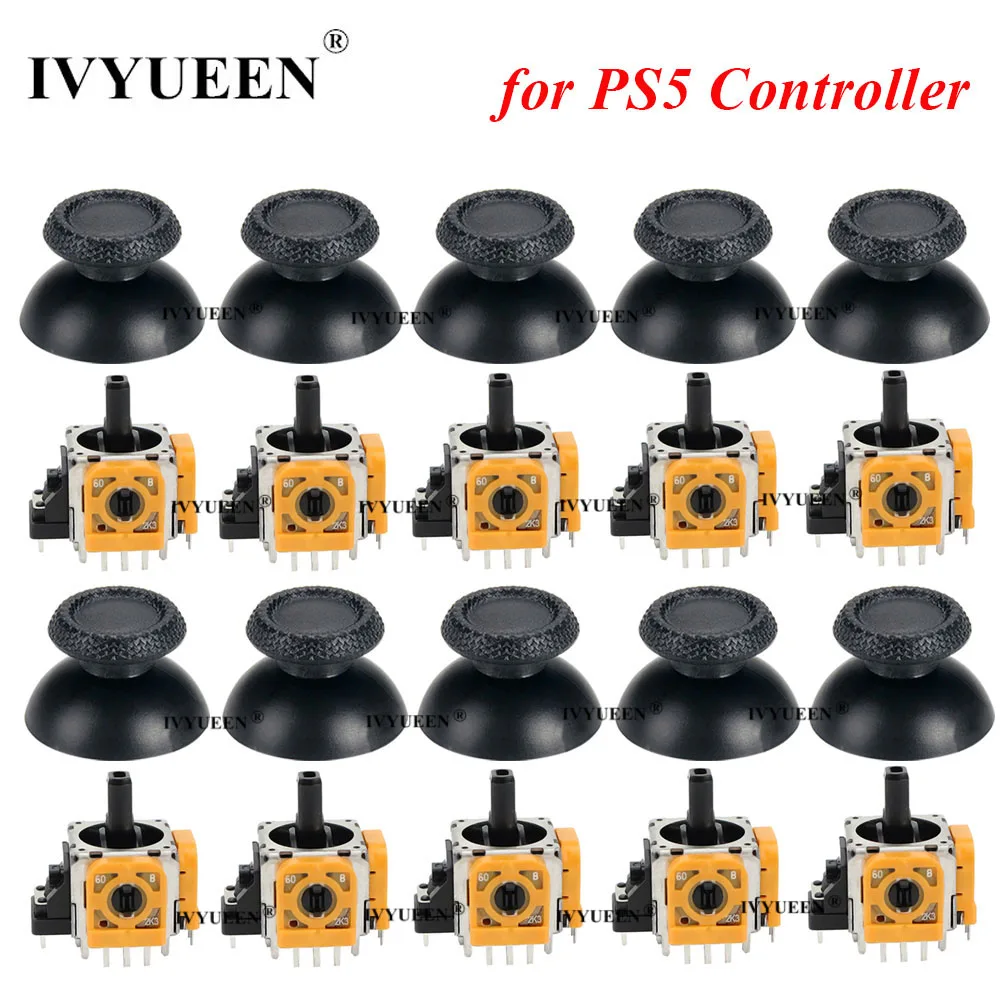 Ivyueen 10 Set Per Playstation 5 Controller Ps5 Modulo Sensore Analogico 3D Con Levetta Potenziometro Con Levette Manopole