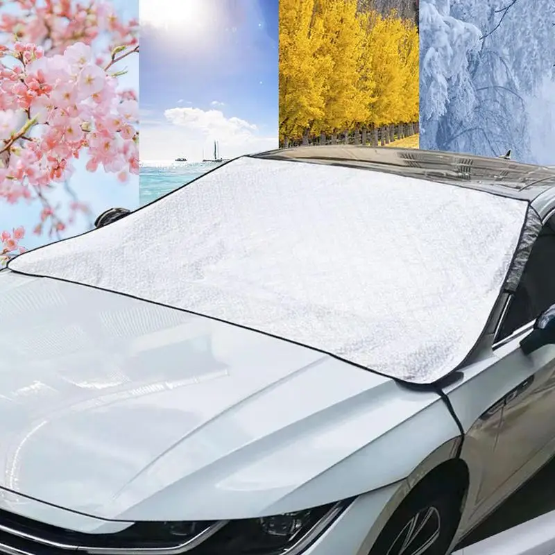 

Car Windshield Cover Car Snow Shield Frost Prevention Frost Prevention Front Windshield Sunshade Thickened Snow Shield Car Coat