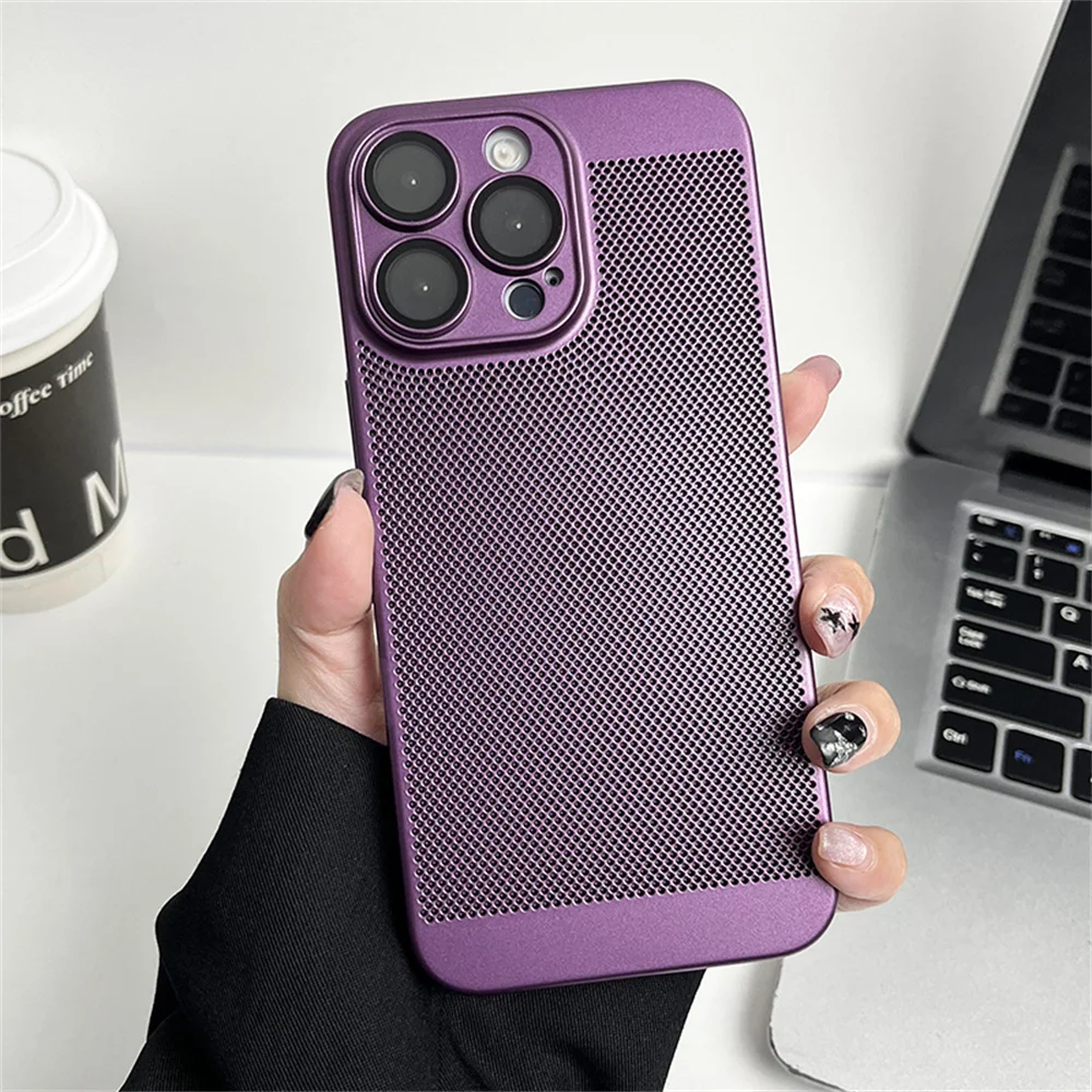 Enhanced Cooling Matte Metallic Heat Dissipation Phone Case Cover