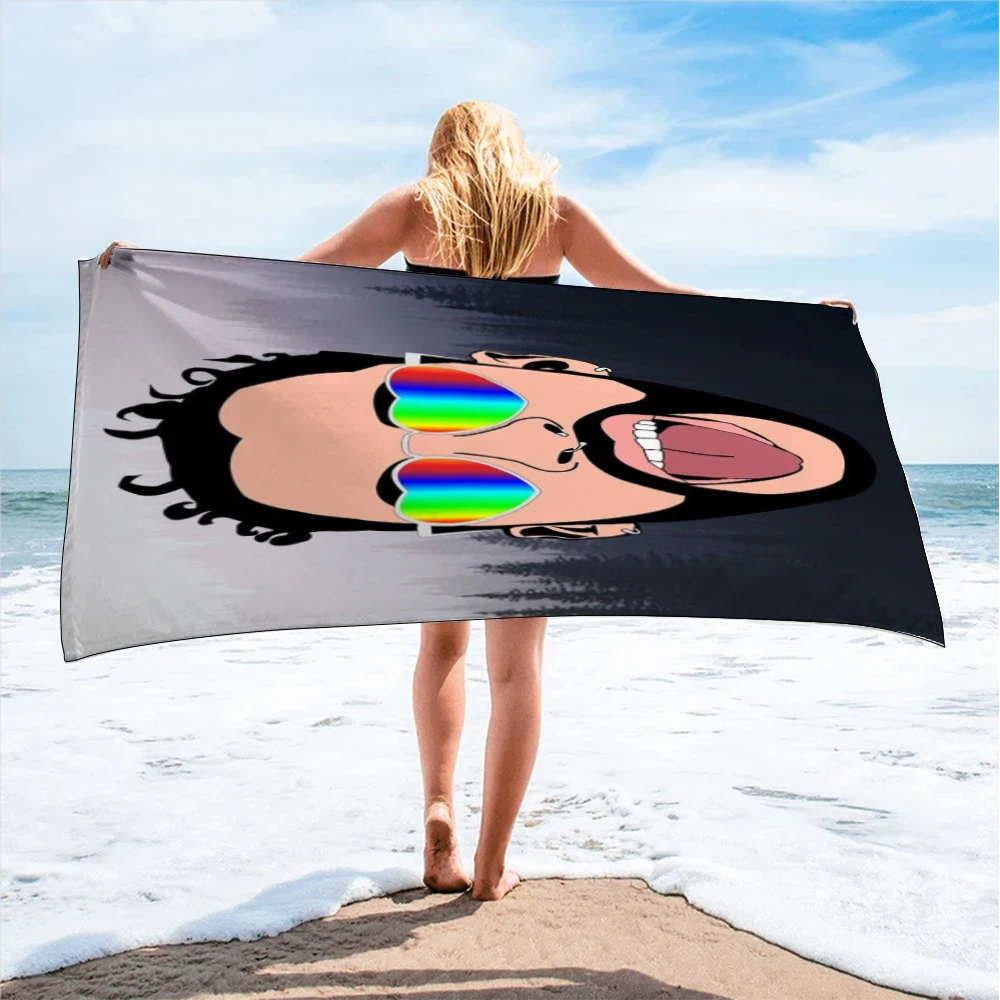 Large Beach Towel For Children 3D Printed Un Verano Sin Ti Bad Bunny Kids Microfiber Bath Towels Yoga Swimming Bathroom Fashion