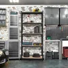 2PCS Storage Shelves 5 Tier Adjustable Metal Shelving Unit Utility Shelves Garage Storage Racks 4