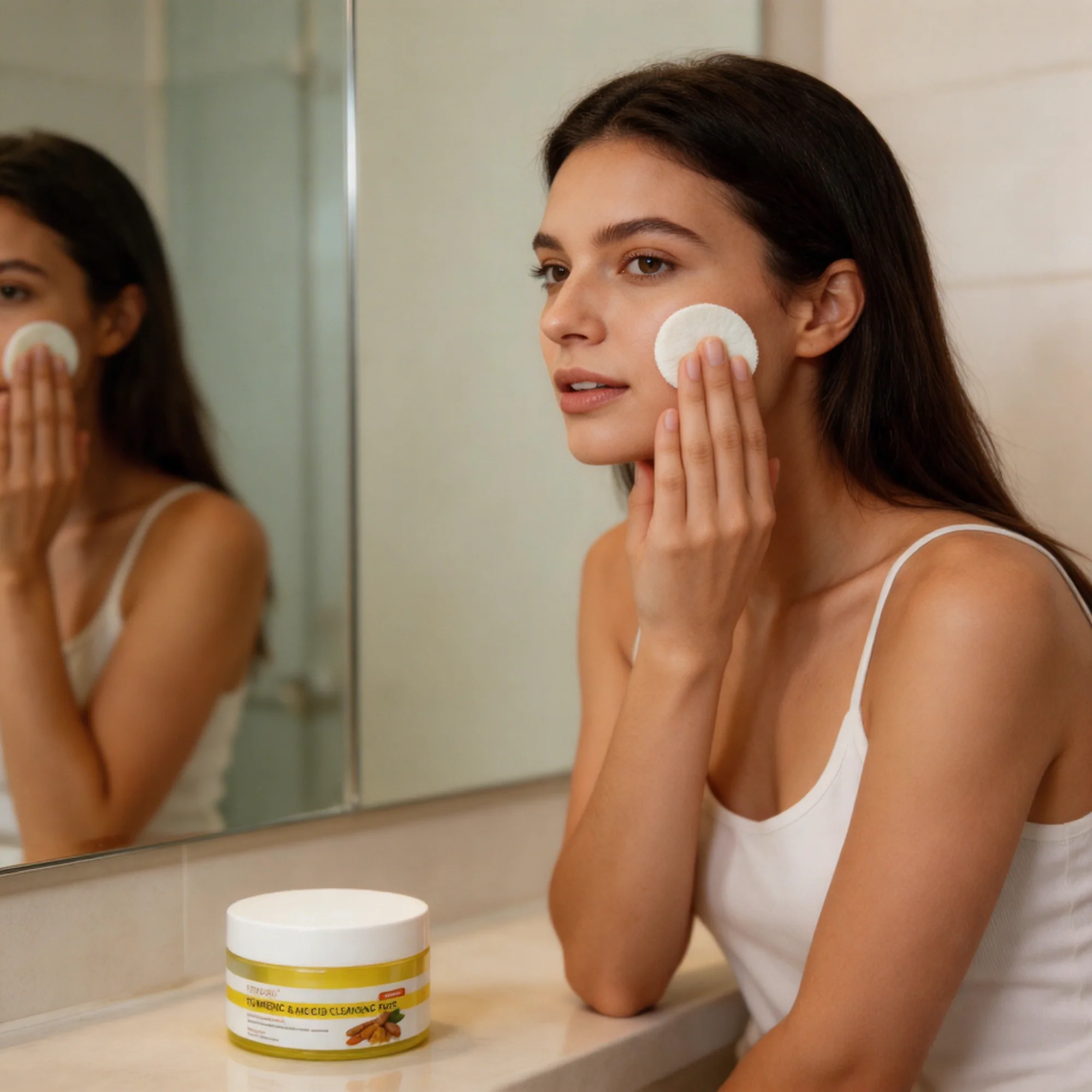 Turmeric & Kojic Acid Cleansing Pads For Dark Spots And Brightening_voghion.com