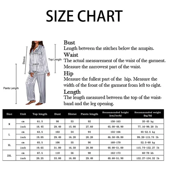 102261-3cc205.jpg Ensemble pyjama rayé pour femmes, haut à manches longues, pantalon en Satin de soie, costume de maison, ample, décontracté, vêtements de nuit féminins, été