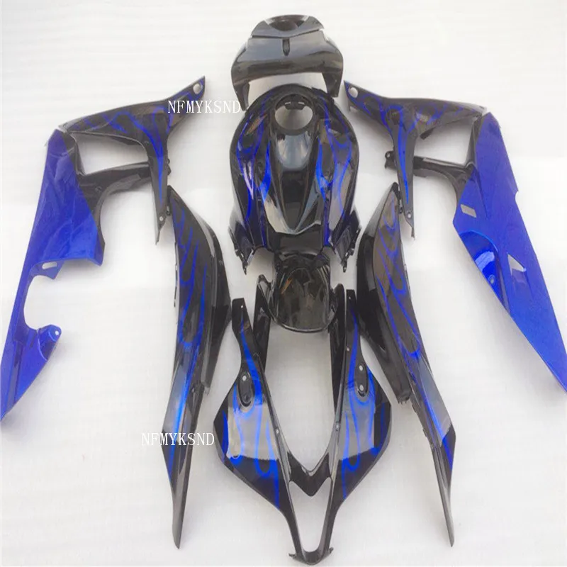 

Детали корпуса мотоцикла Обтекатели подходят для Honda синий черный CBR 600RR 07 08 комплект обтекателей CBR600RR 2007 2008 мотохаллы