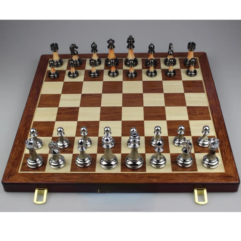 

Art Fold Official Table Chess Professional Portable Kids Wooden Pieces Chess Board Game Gift Juegos Inteligencia Home Table Game