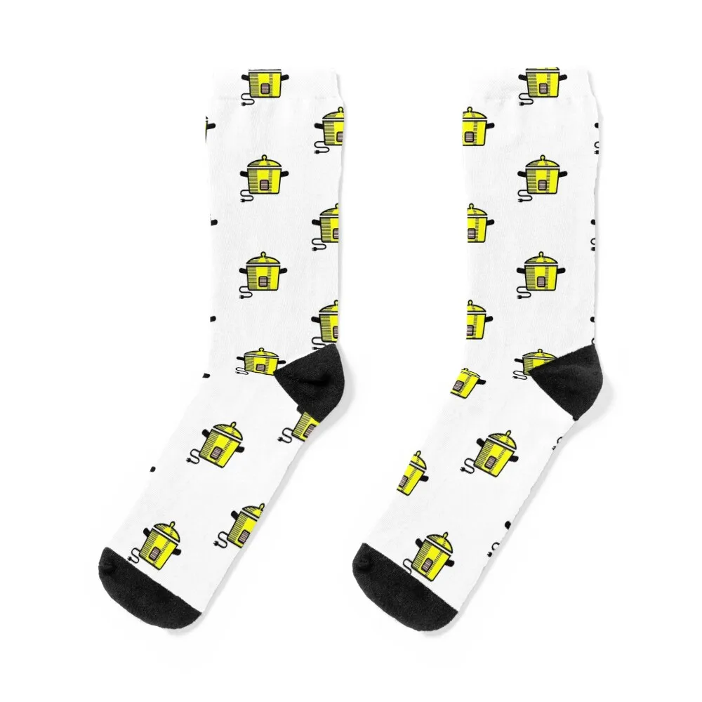 

Yellow Instant pot rice nice Electric Cooker with cable Socks funny sock gifts Men Socks Luxury Brand Women's