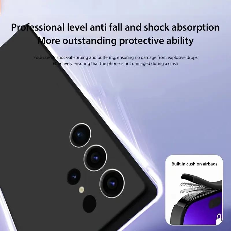 Luxury Liquid Silicone Soft TPU Phone Case - S25 Ultra Plus
