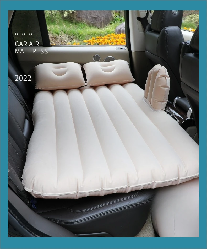 New flocking slip-on split car rear seat sleeping mat Car car sleeping instrument air cushion travel bed