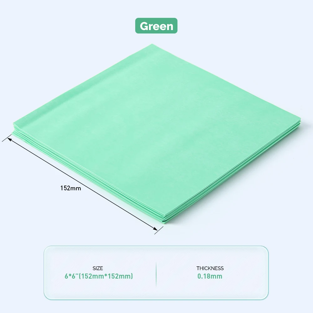 36 יחידות / חבילה AZDENT גומי דנטלי טבעי לטקס 0.18 / 0.22mm 6"x6" חומרים לטיפוח הפה בעוצמה גבוהה רפואת שיניים