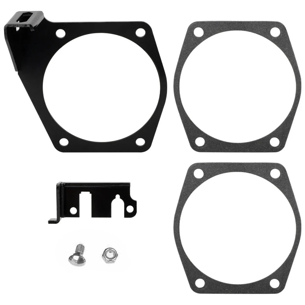 

Car Throttle Cable Bracket With Gasket Kit Compatible For LS LS2 LS3 LS6 4 Bolts Engine Intake 92-102mm Throttle Cable Bracket