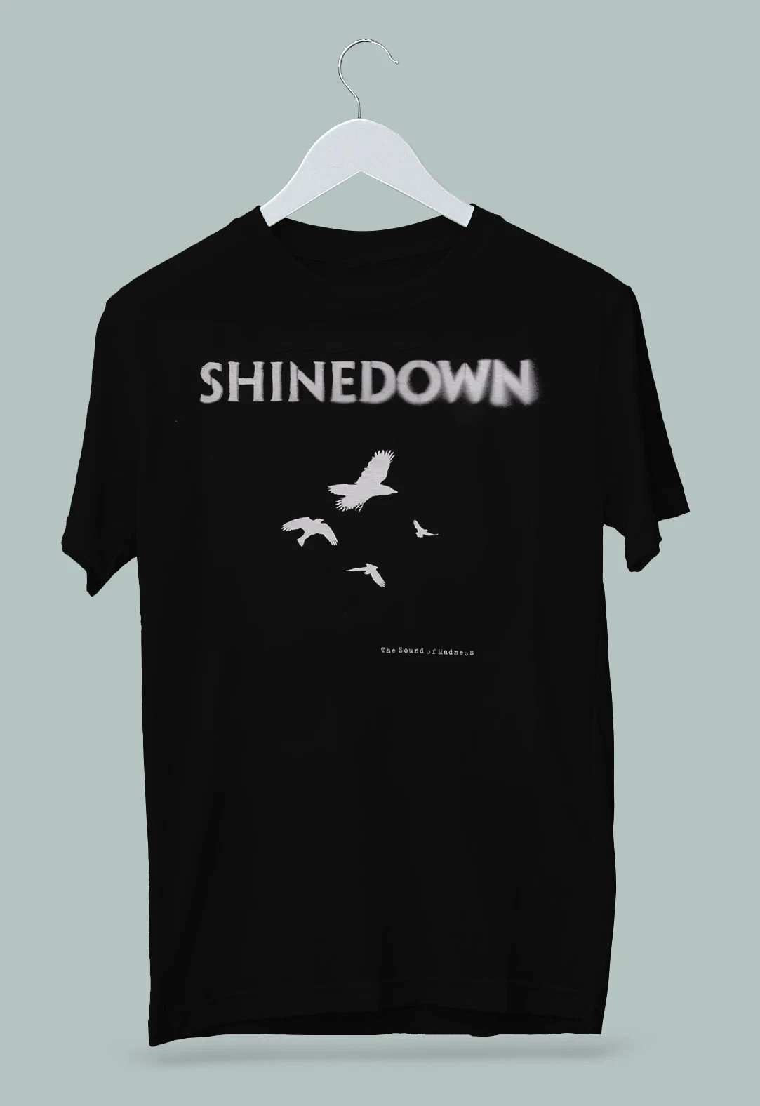 Shinedown Band's "The Sound of Madness" Album-T-Shirt, T-Shirt für Herren und Damen, lässiges, bedrucktes T-Shirt für den täglichen Gebrauch im Freien