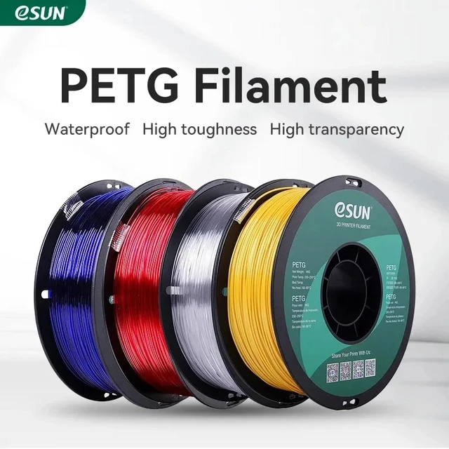 eSUN PETG Filament 1.75mm,3D Printer Filament PETG Accuracy +/- 0.05mm,1KG  2.2LBS