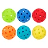 6 Pcs 74MM Durable Pickleball Balls 40 Holes Outdoor For Competition 6