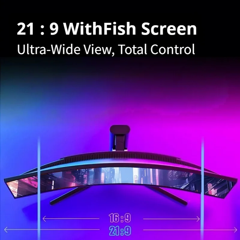 TCOLOR PC 모니터 34인치 커브드 게이밍 모니터 4K 울트라와이드 PC 화면 LCD 디스플레이 240Hz 게이밍 스크린 가정용 컴퓨터 모니터