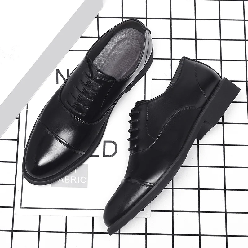 Height Increasing Shoes Men Taller Elevator 6CM Invisible Insole for Daily Men's Heighten Increased Wedding Oxfords Office Male mens brogue shoes