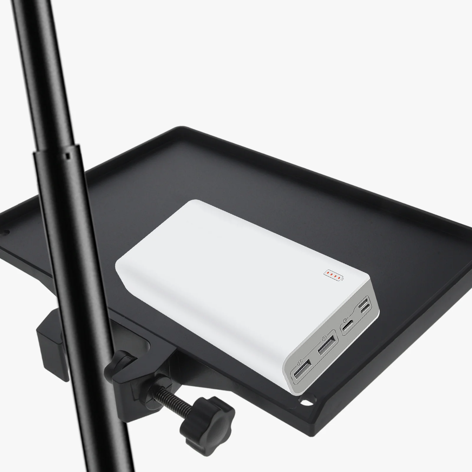Sound Card Tray Iron Clamp Microphone Stand Tabletop Tripod Shelf Speaker Clamp-on Utility Universal Instrument Microphone Rack microphone stand