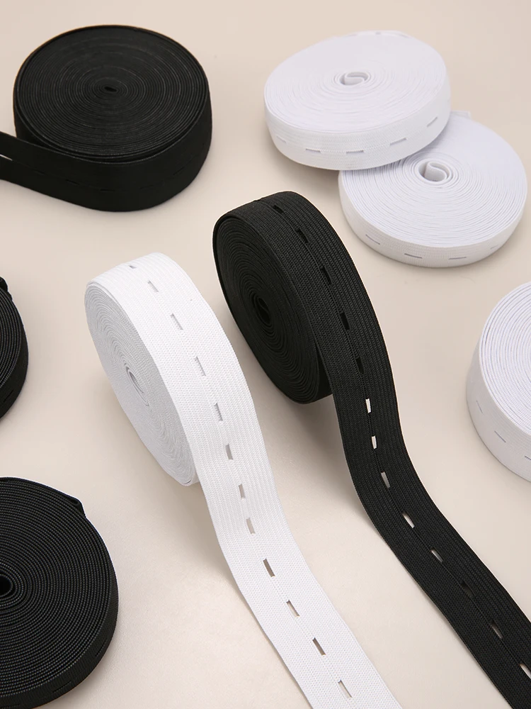 Sewing Accessories 5m Button Hole Elastic Belt Braided Stretch DIY Sewing Clothing Accessories